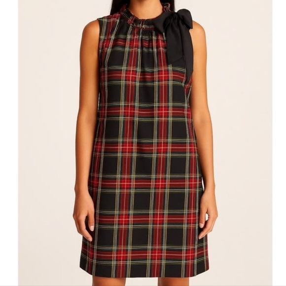 J. Crew Dresses & Skirts - J.crew Tartan Sleeveless Dress with Bow